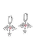 VIP Taşlı Küpe Silver