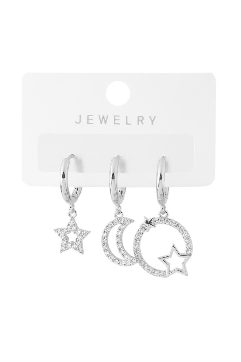 Vip Üçlü Küpe Silver