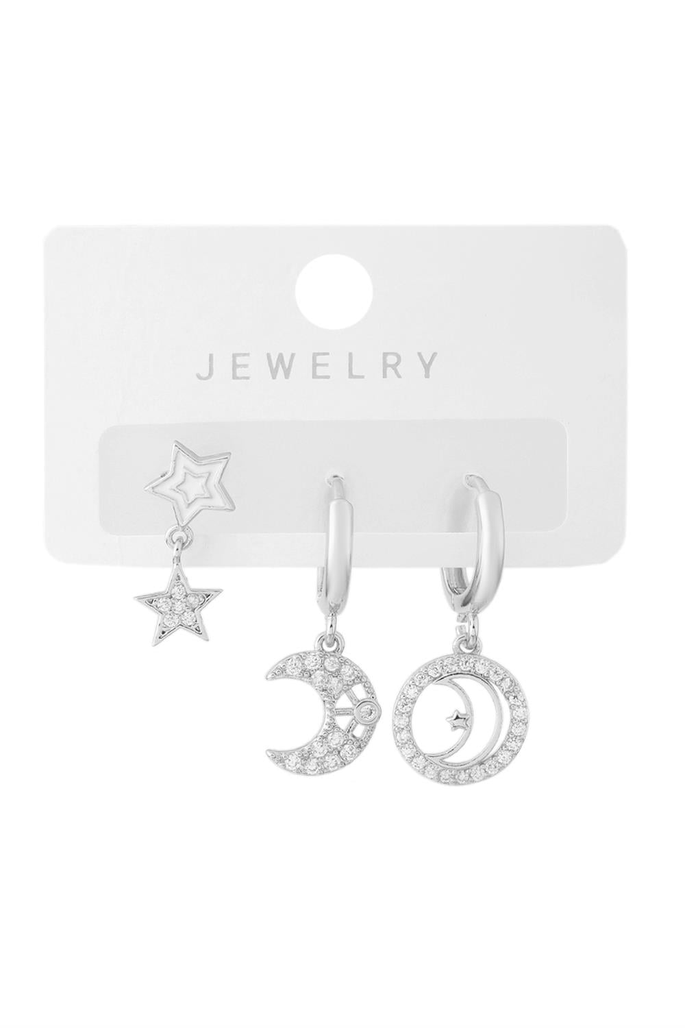 Vip Üçlü Küpe Silver