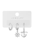 Vip Üçlü Küpe Silver