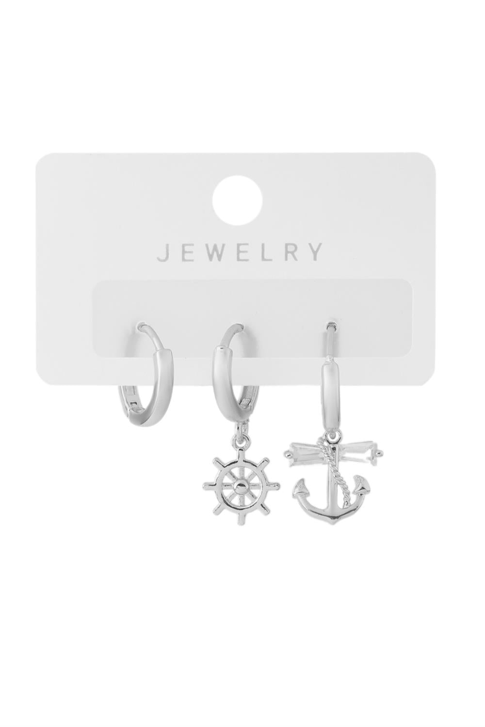 Vip Üçlü Küpe Silver