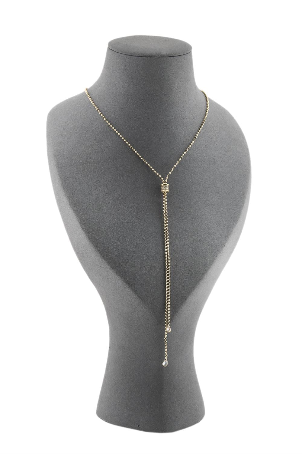 VIP Y Necklace Gold