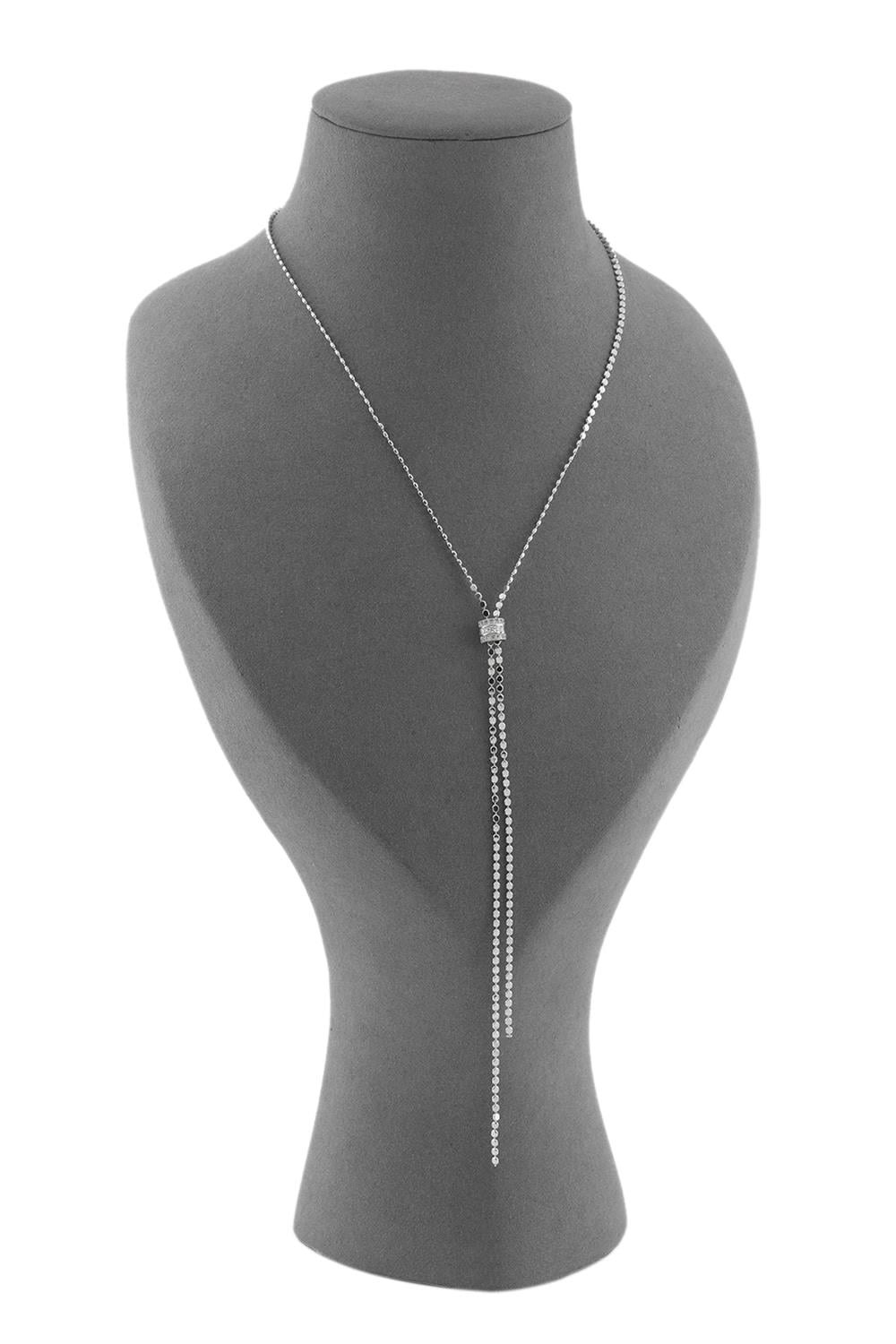 VIP Y Necklace Silver