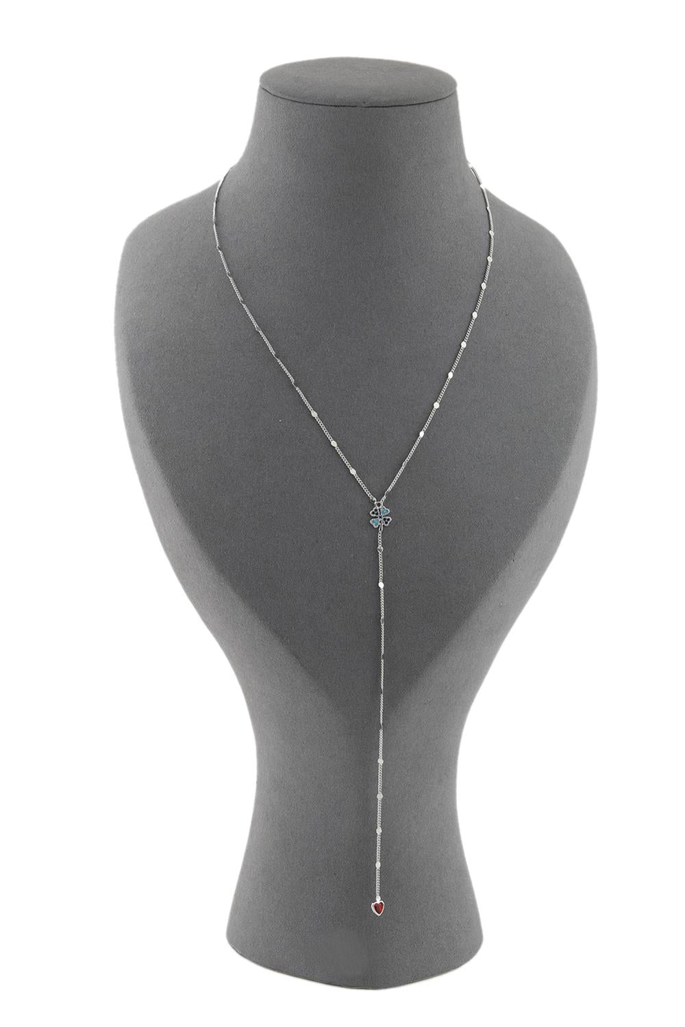 VIP Y Necklace Silver