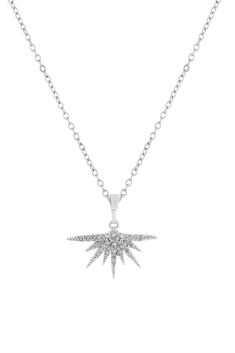 Zirkon Kolye SILVER 45 cm