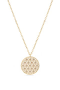Yaşam Çiçeği Zirkon Kolye GOLD 45 cm