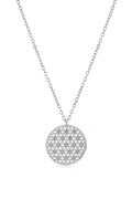 Yaşam Çiçeği Zirkon Kolye SILVER 45 cm