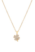 Yonca Zirkon Kolye GOLD 45 cm