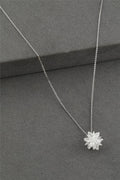 Zirkon Kar Tanesi Kolye SILVER 45cm