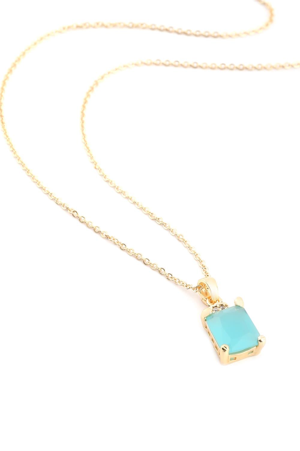 Zirkon Kolye GOLD 45 cm