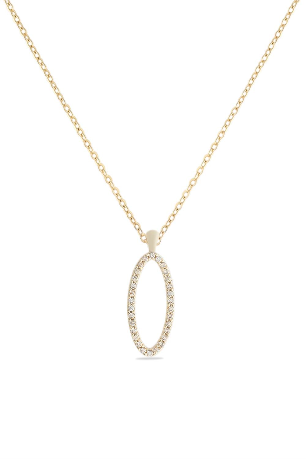 Zirkon Kolye GOLD 45 cm