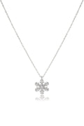 Zirkon Kar Tanesi Kolye SILVER 45cm